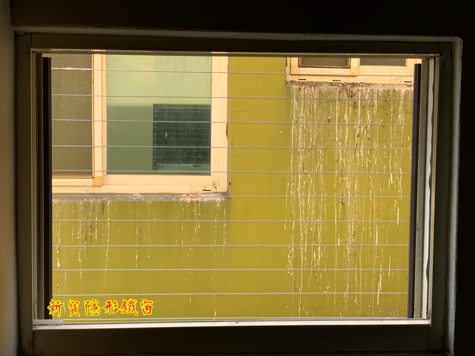 鹿港-透天窗戶防鴿-隱形鐵窗安全防墜網